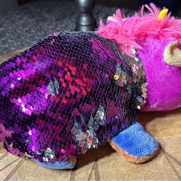 11” Flip-A-Zoo Geo Giraffe Ava Hippo Stuffed Animal
Plush Toy Reversible Sequins - Picture 6 of 16